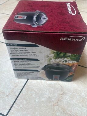 Black Rice Cooker with One-Touch Operation